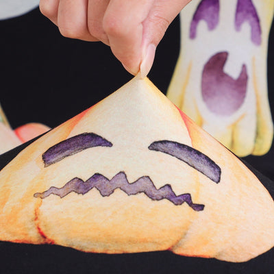 Pumpkin And Ghost Chair Cover