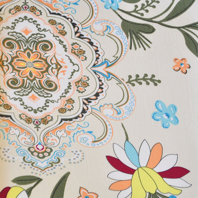 Flerfarvet Blomstret Stolebetræk