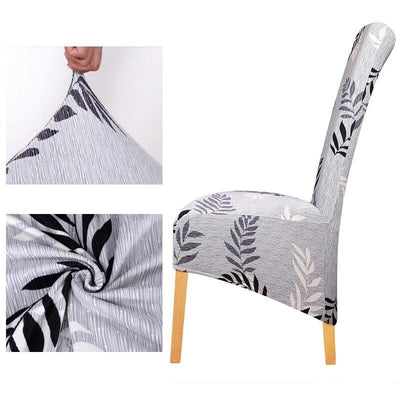Stor Størrelse Lysegrå Stolebetræk Med Mønstre