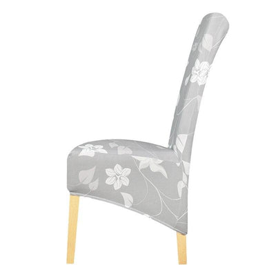 Stort Gråt Stolebetræk Med Blomster