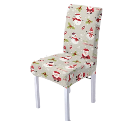 Glædelig Jul Grå Stolebetræk