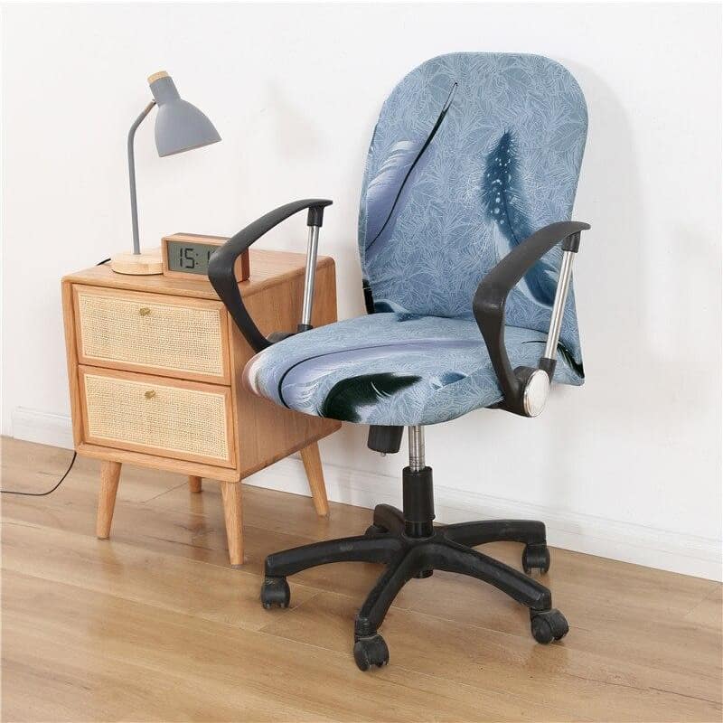 Betræk Til Kontorstole Med Gråt Fjer