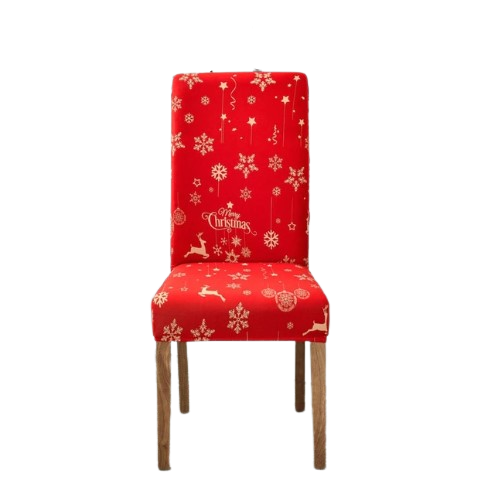 Rød Julehjort Stolebetræk