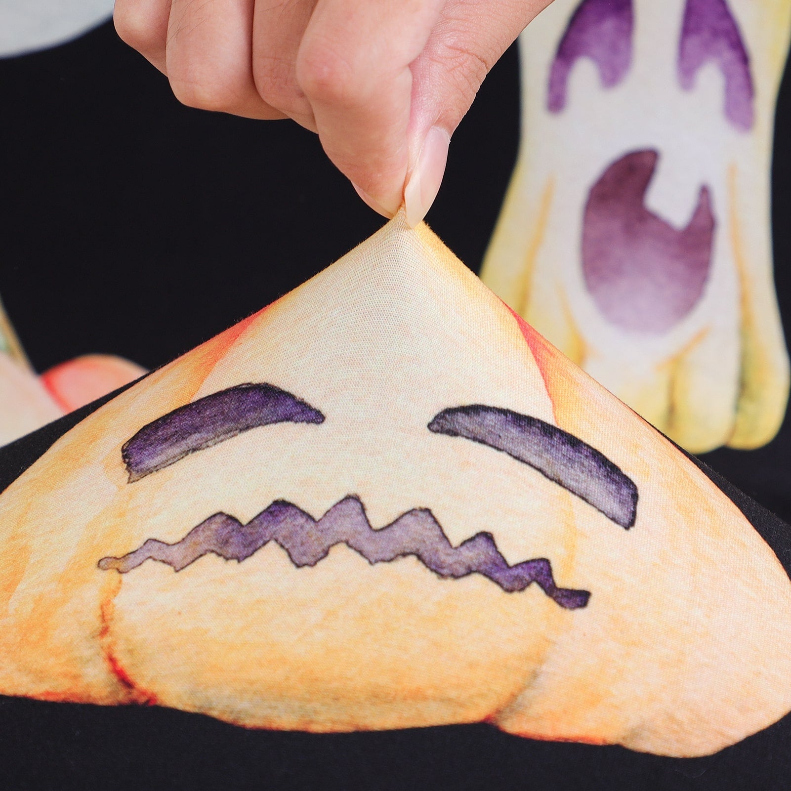 Pumpkin And Ghost Chair Cover