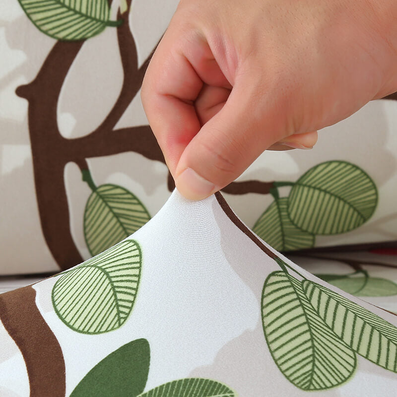 Blomsterstolebetræk (Grøn-Pink)