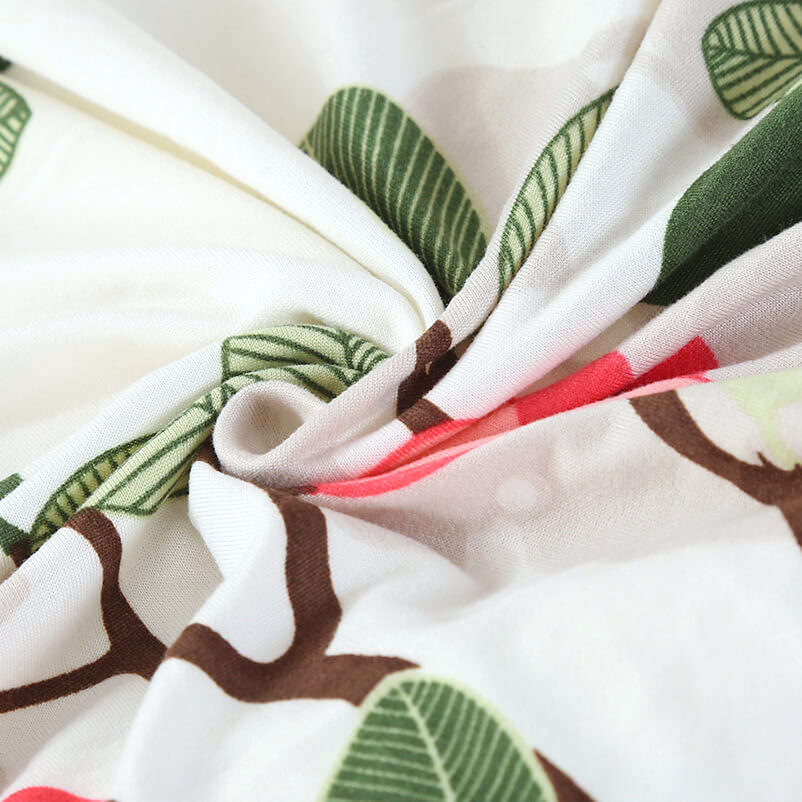 Blomsterstolebetræk (Grøn-Pink)