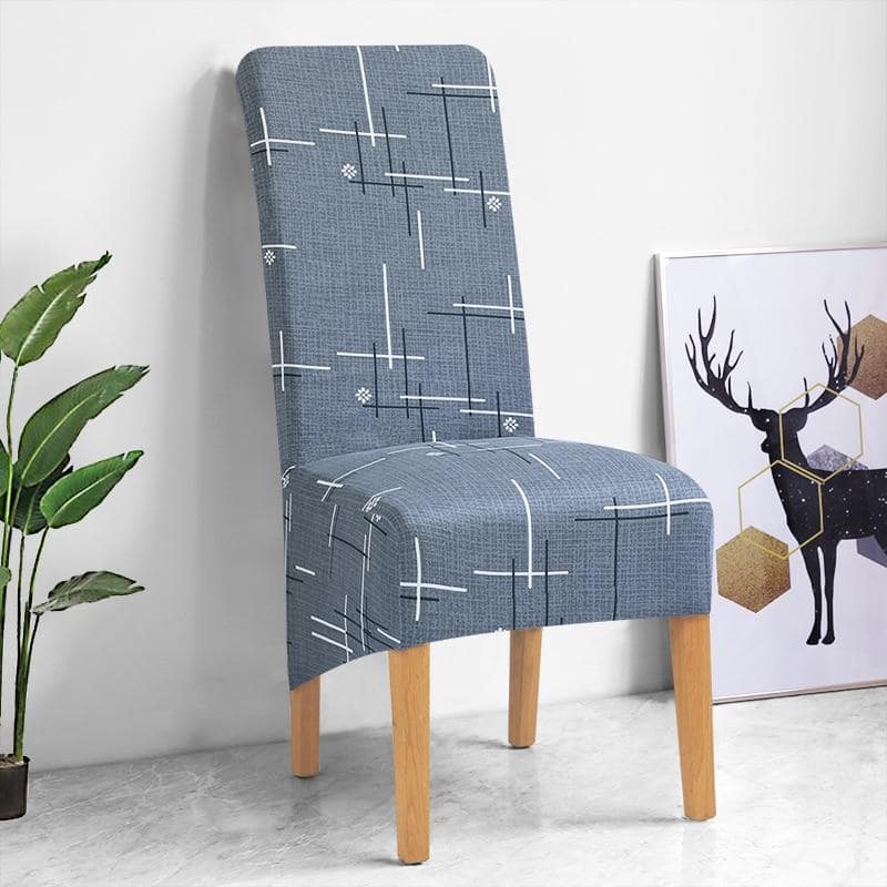 Stor Størrelse Stolebetræk Sølv