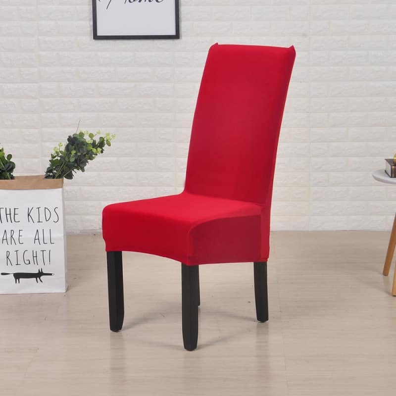 Stor Størrelse Velvet Chair Cover Lyserød