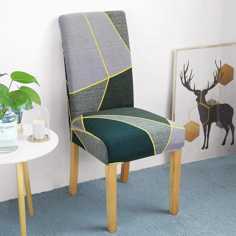 Grå Og Grøn Stolebetræk