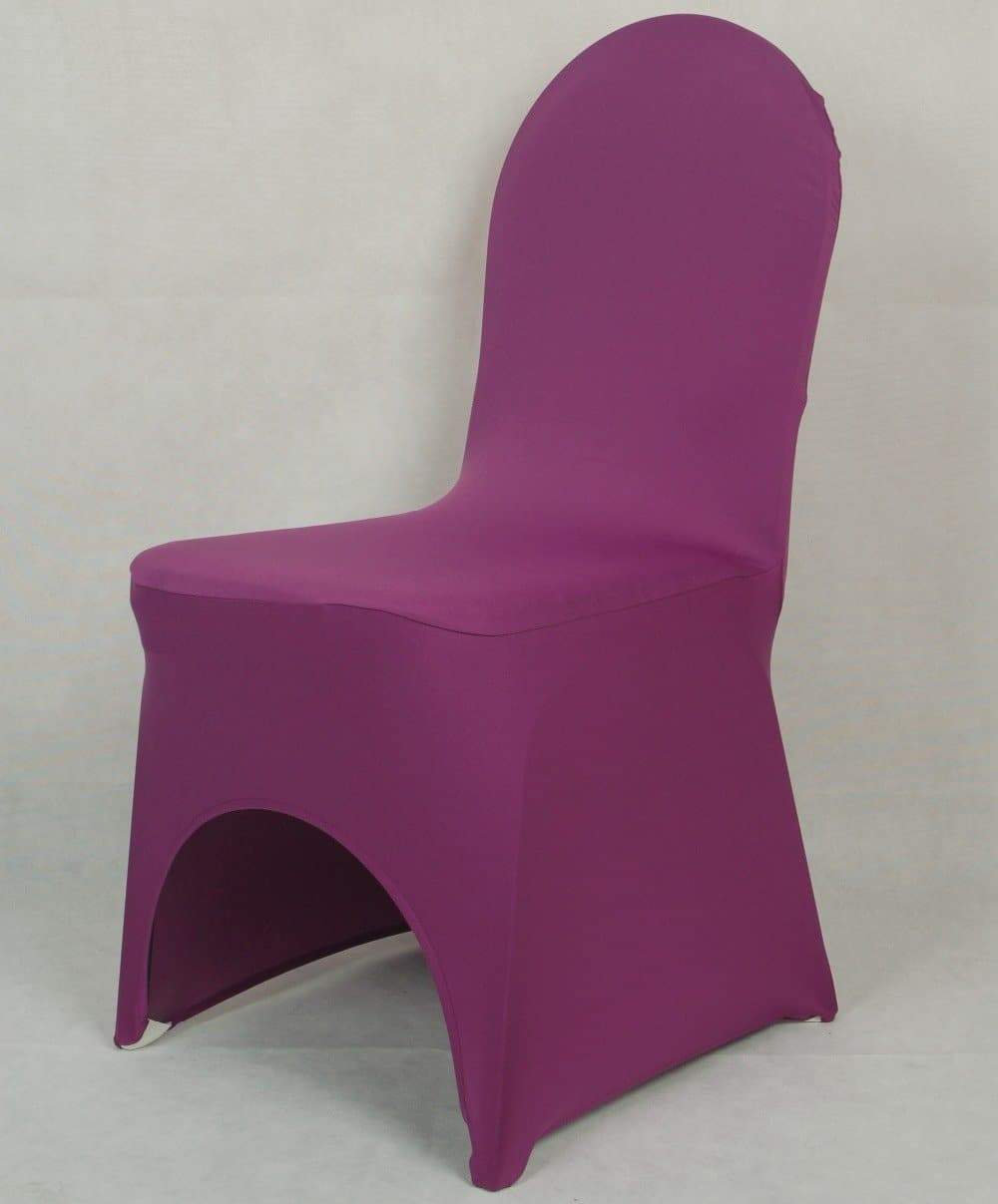 Aubergine Bryllup Stolebetræk