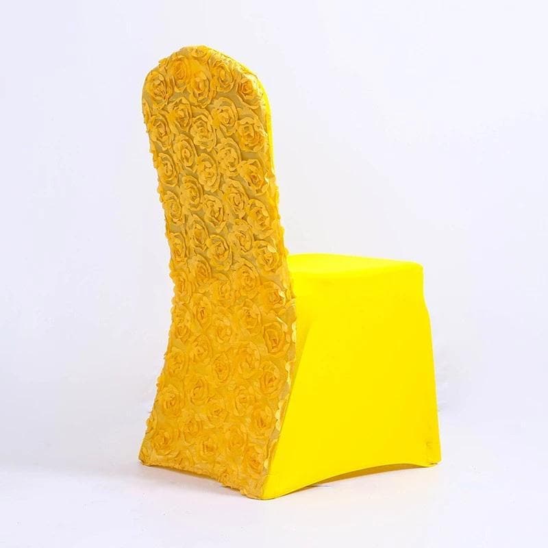 Gule Blomster Bryllupsstolebetræk