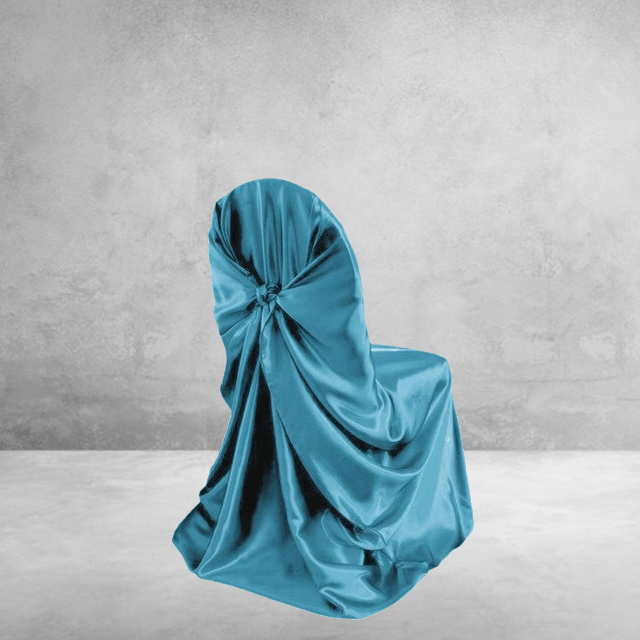 Betræk Til Bryllupsstole I Turkis Satin