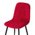 Scandinavian Velvet Chair Cover Red Flower