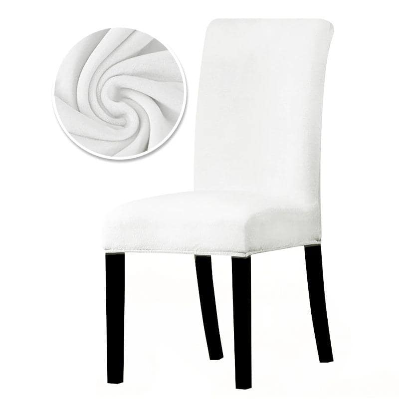 Snehvid Fløjlsstolebetræk