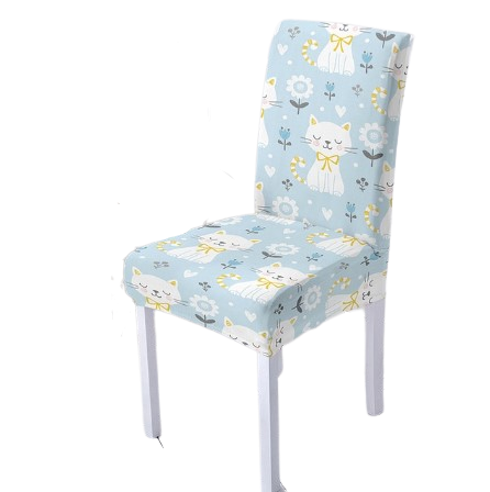 Blå Kat Stolebetræk