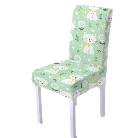 Grøn Kat Stolebetræk