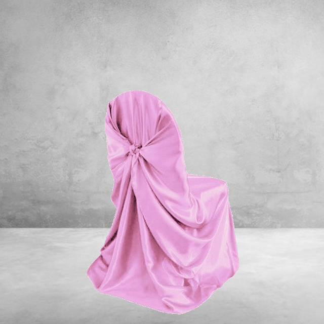 Pink Satin Bryllup Stolebetræk